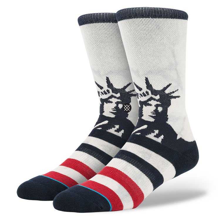Stance Lady Liberty WHT M CLASSIC CREW Socks