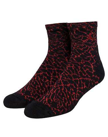 JORDAN MENS Black Accessories / Socks L