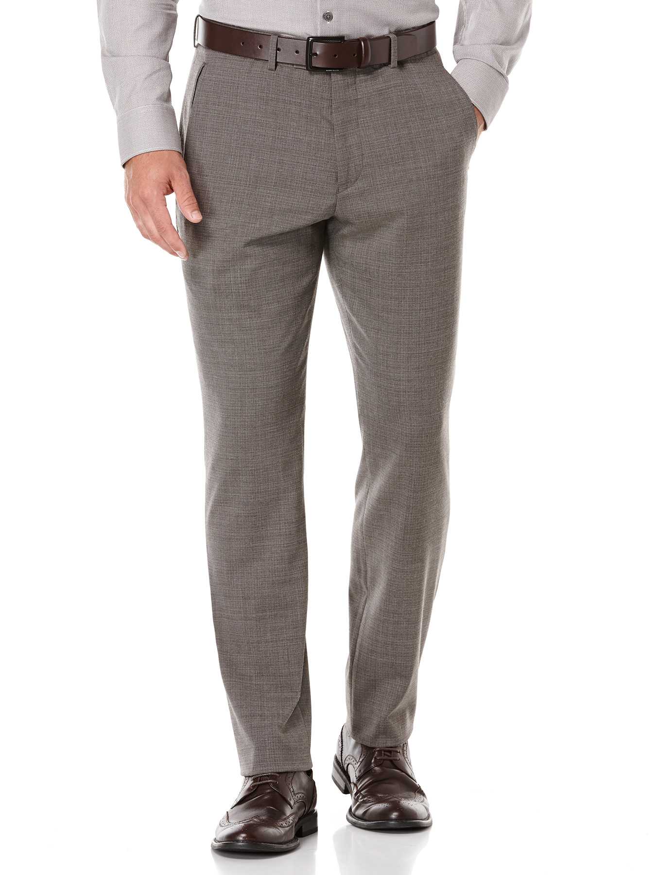 Perry Ellis Slim Fit Grey Check Suit Pant