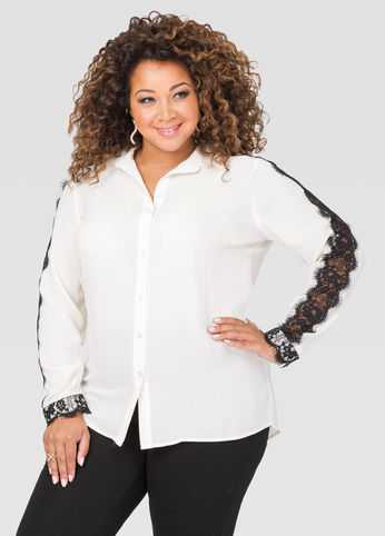 Lace Sleeve Blouse