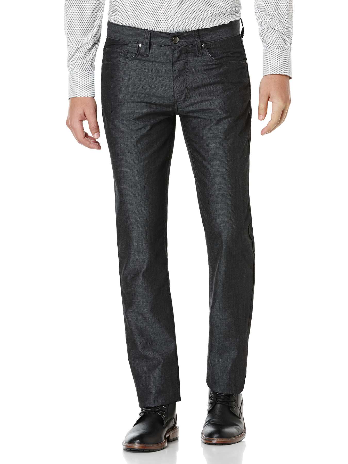 Perry Ellis Slim Fit Cross Over Needle Denim