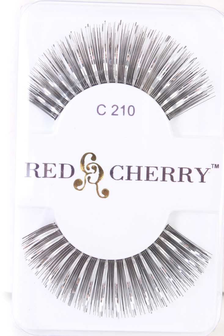 Black Silver Thick Full Glamour Human Hair Eyelashes