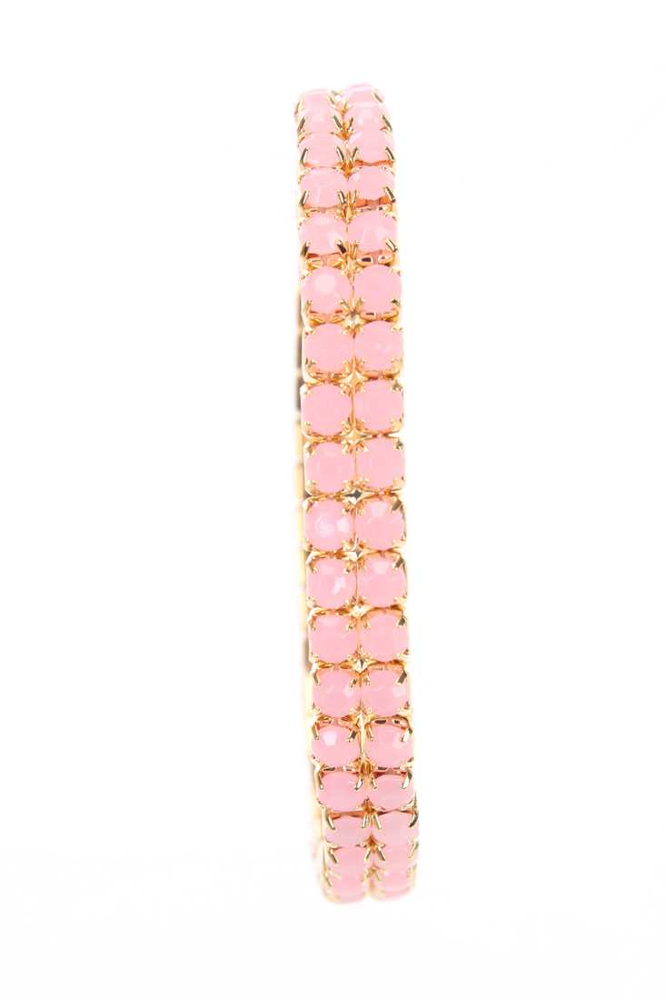 Pink Diamond Gemstone High Polish Summer Bracelet