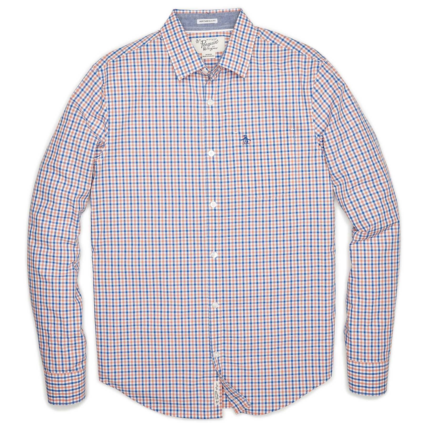 Original Penguin DOBBY TRICOLOR GINGHAM SHIRT
