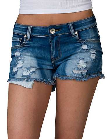 ESSENTIALS WOMENS Blue Clothing / Denim Shorts