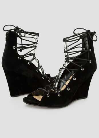 Lace-Up Wedge - Wide Width