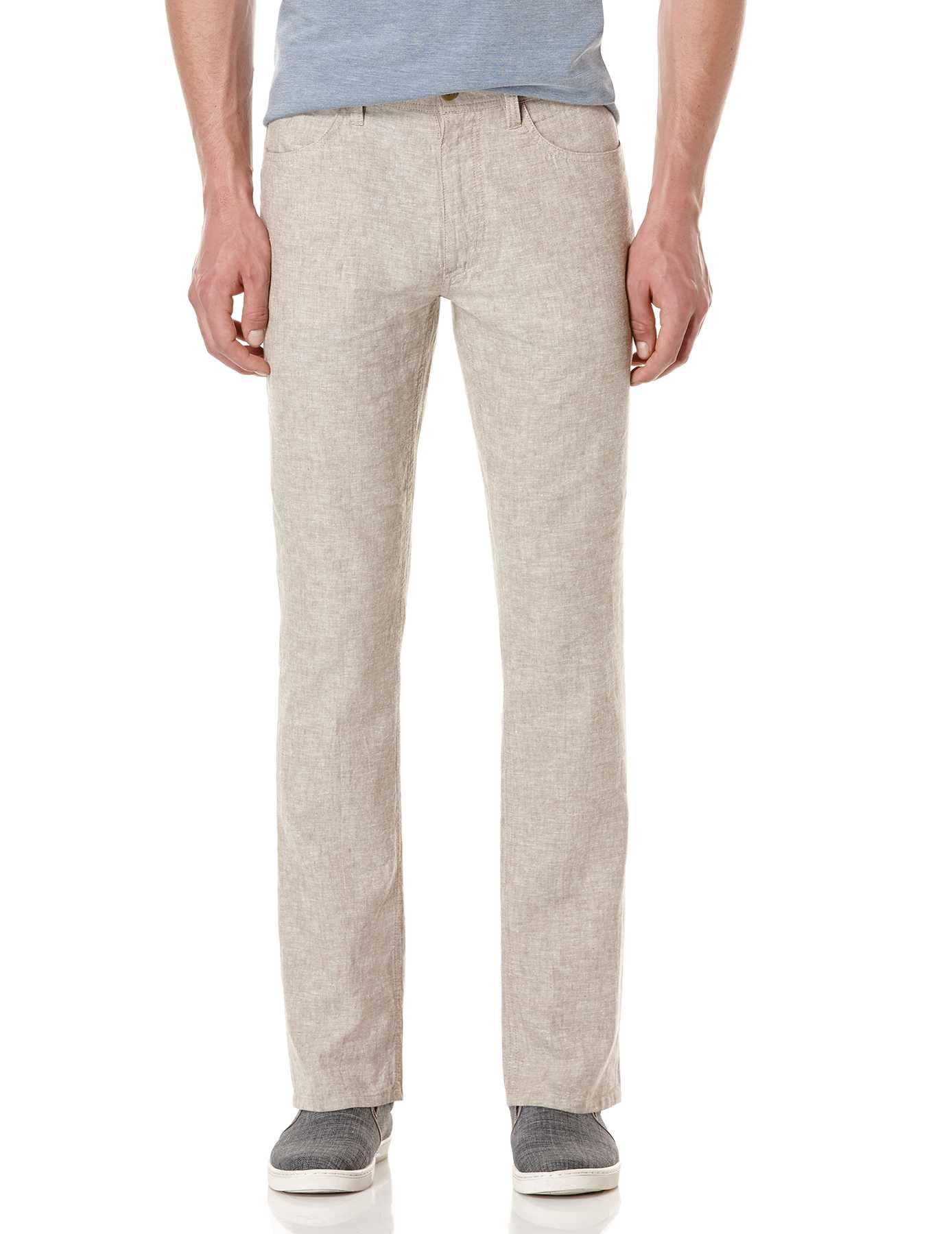 Perry Ellis Linen Solid Twill Pant