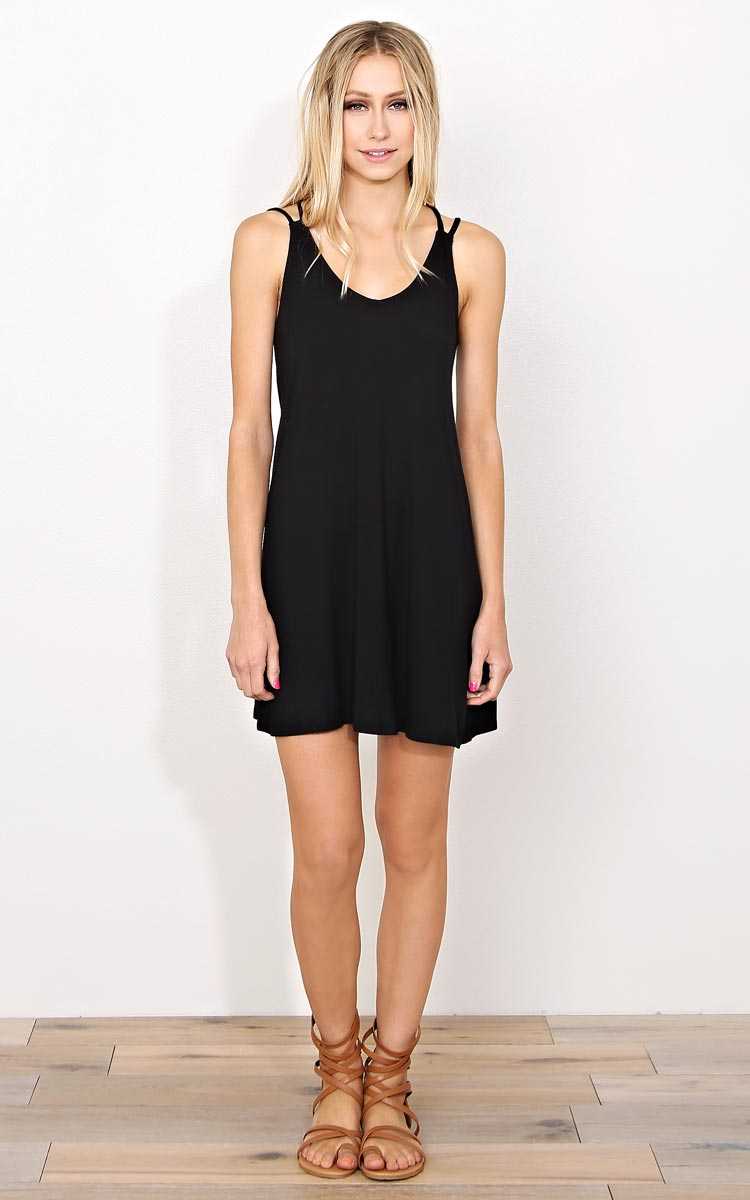 Leila Caged Back Knit Dress - - in Size by Styles For Less