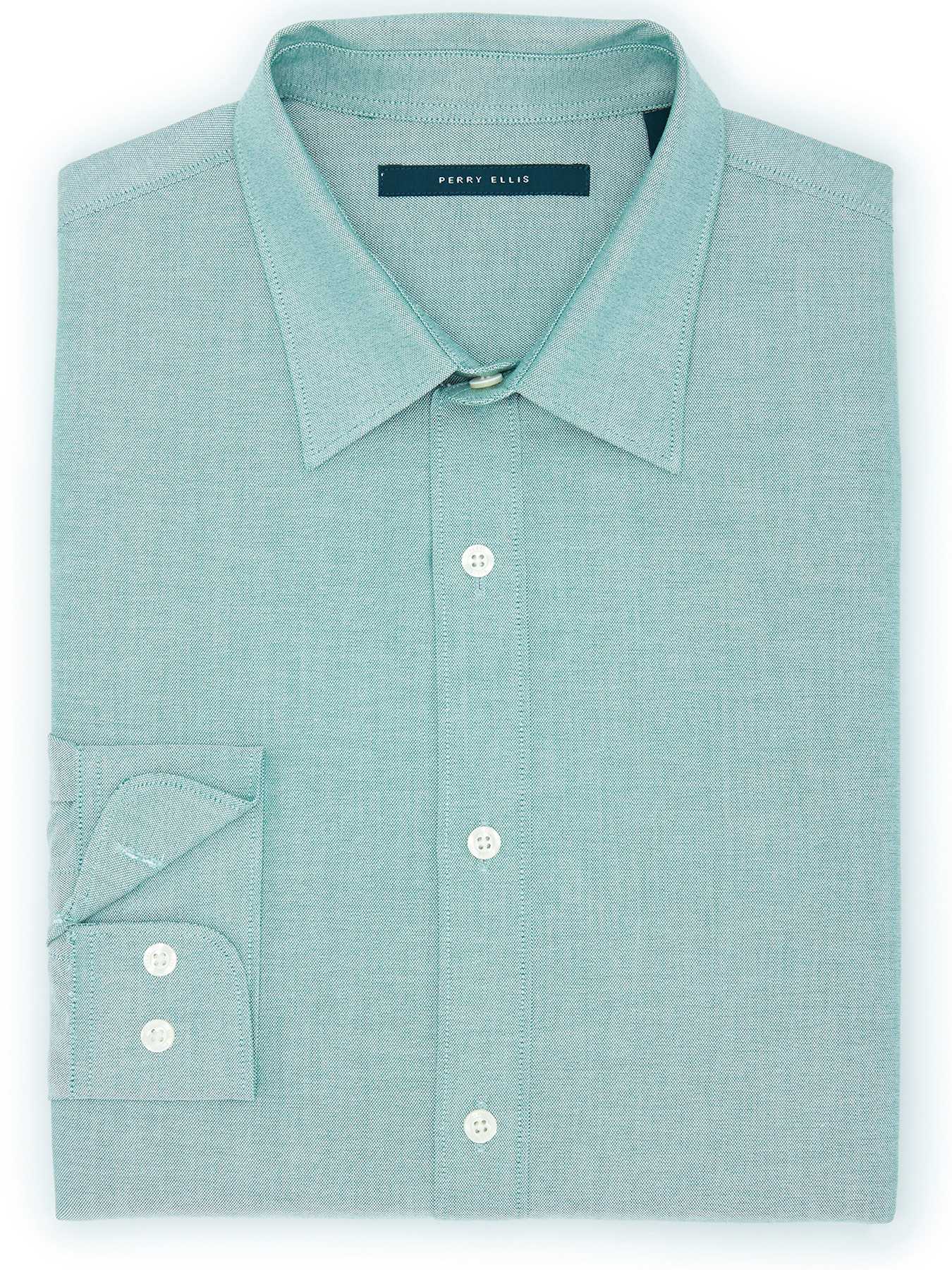 Perry Ellis Oxford Rolled Sleeve Shirt