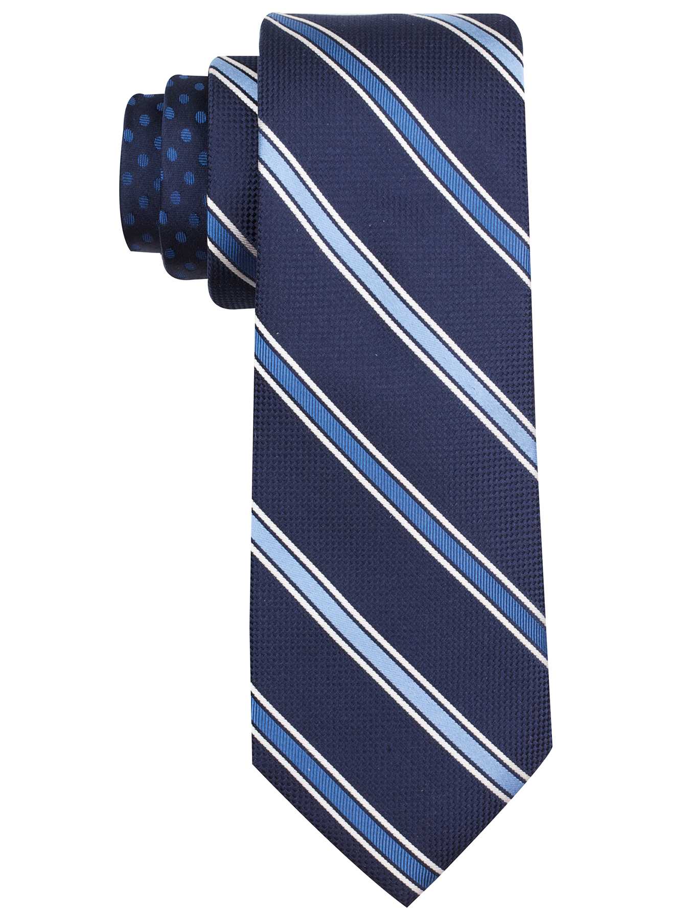 Perry Ellis Ando Stripe Silk Tie
