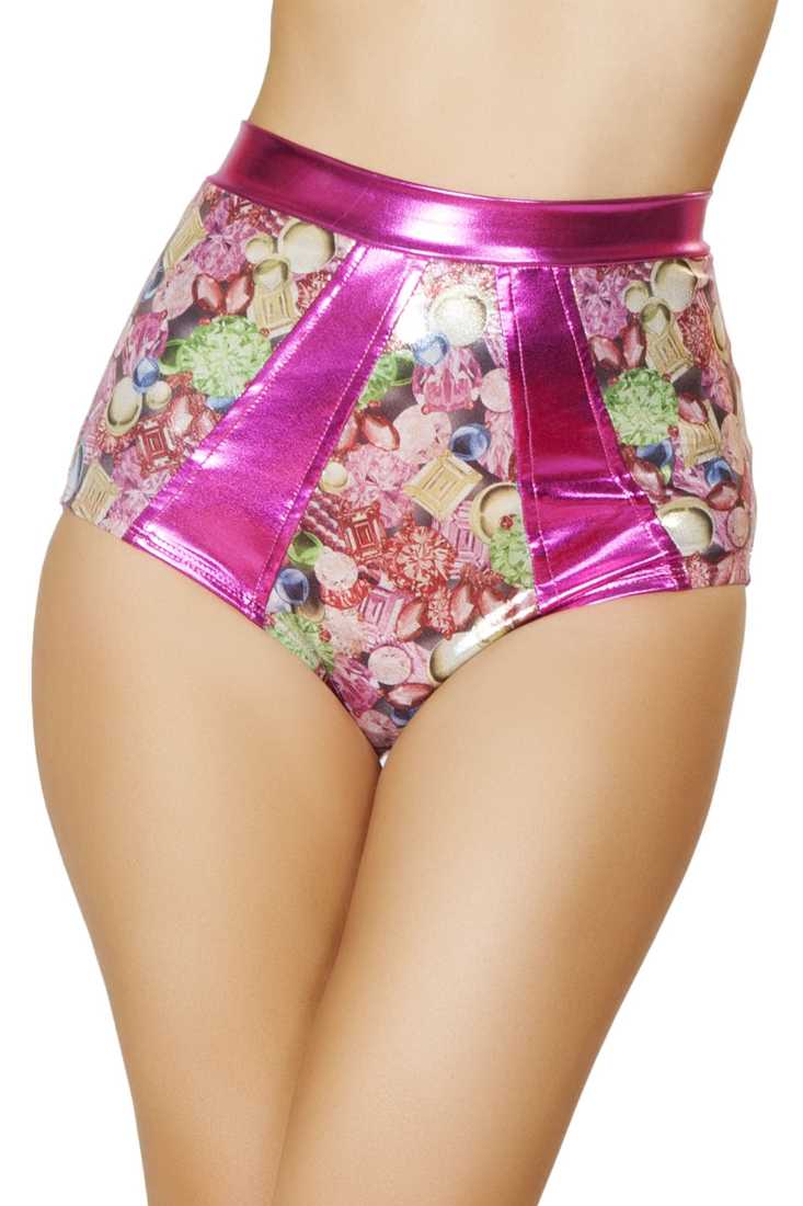 Jewls Print High Waist Shorts