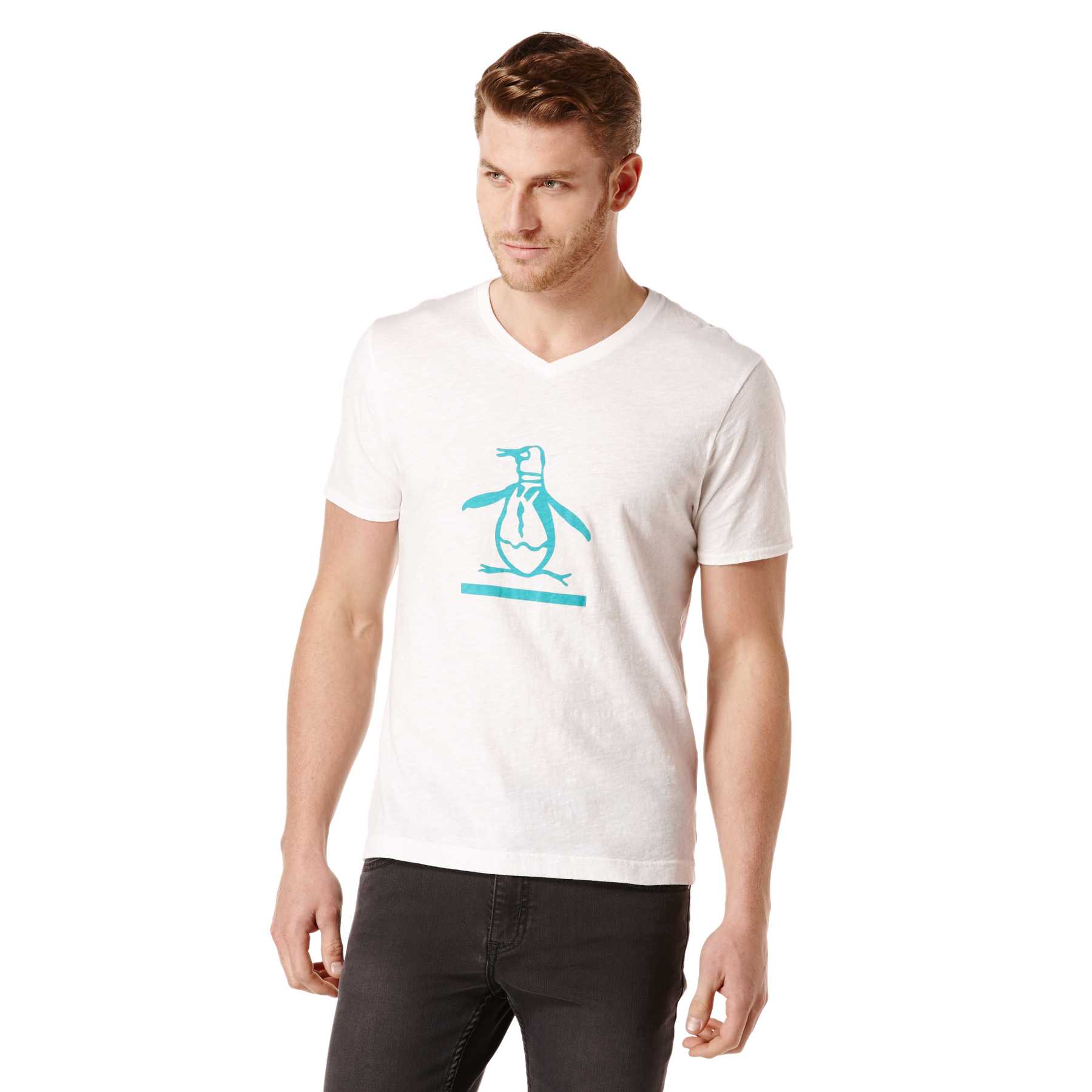 Original Penguin SHORT SLEEVE UNDERSCORE PENGUIN TEE