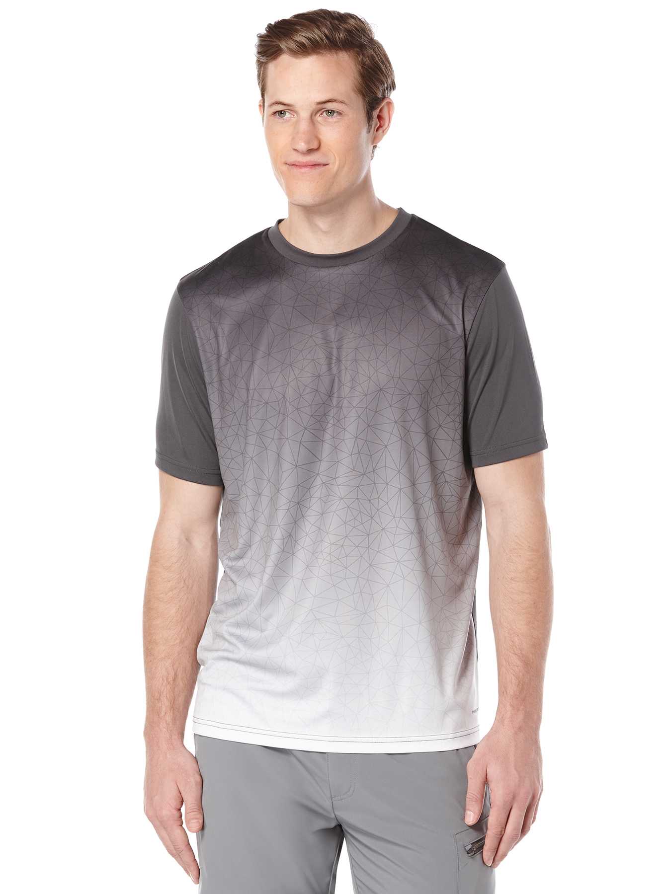 Perry Ellis Short Sleeve Athletic Front Panel Shirt