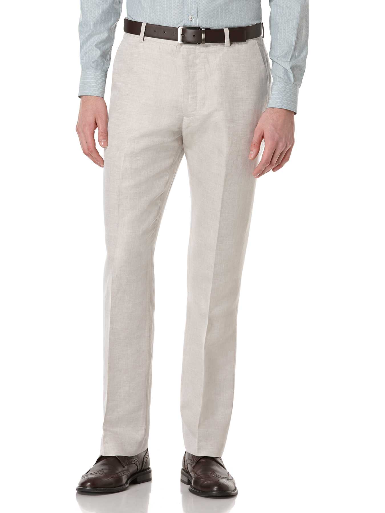 Perry Ellis Regular Fit Linen Cotton Suit Pant