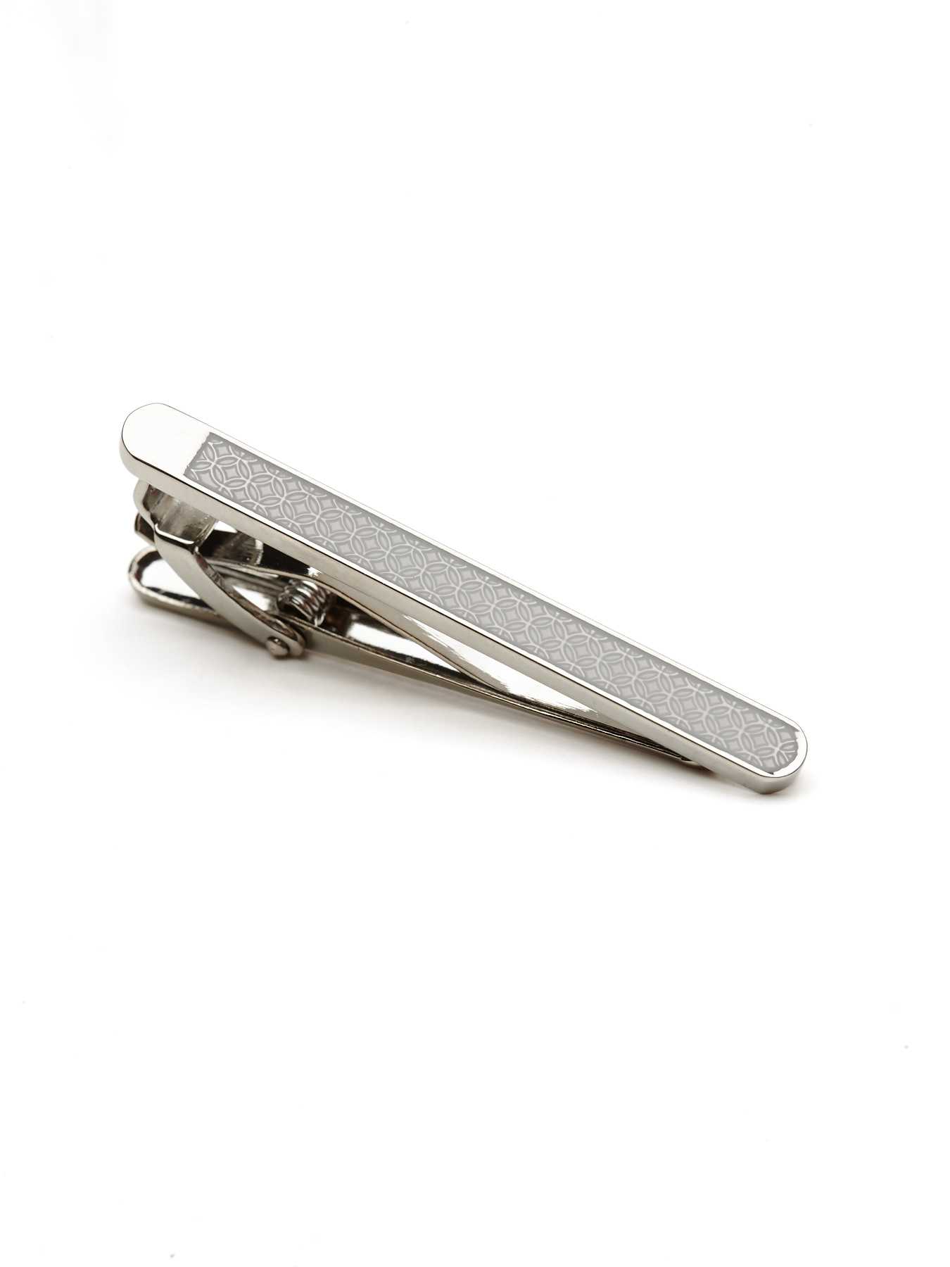 Perry Ellis Circle Print Tie Bar