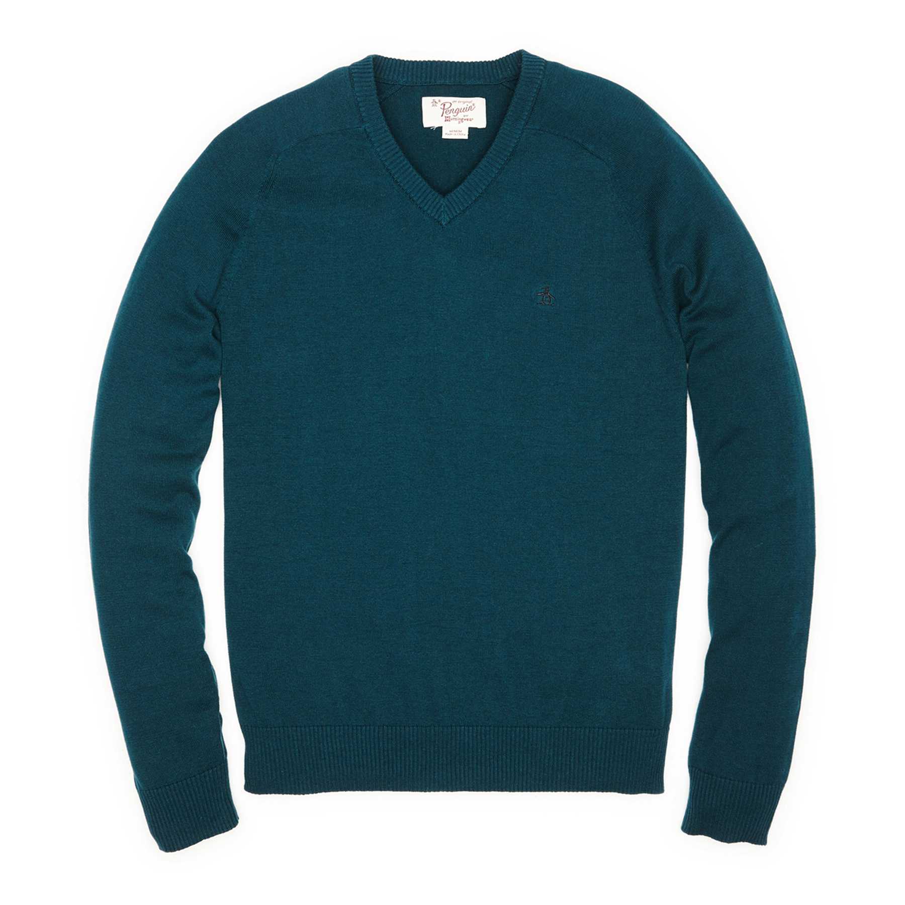 Original Penguin COTTON RAGLAN V-NECK SWEATER