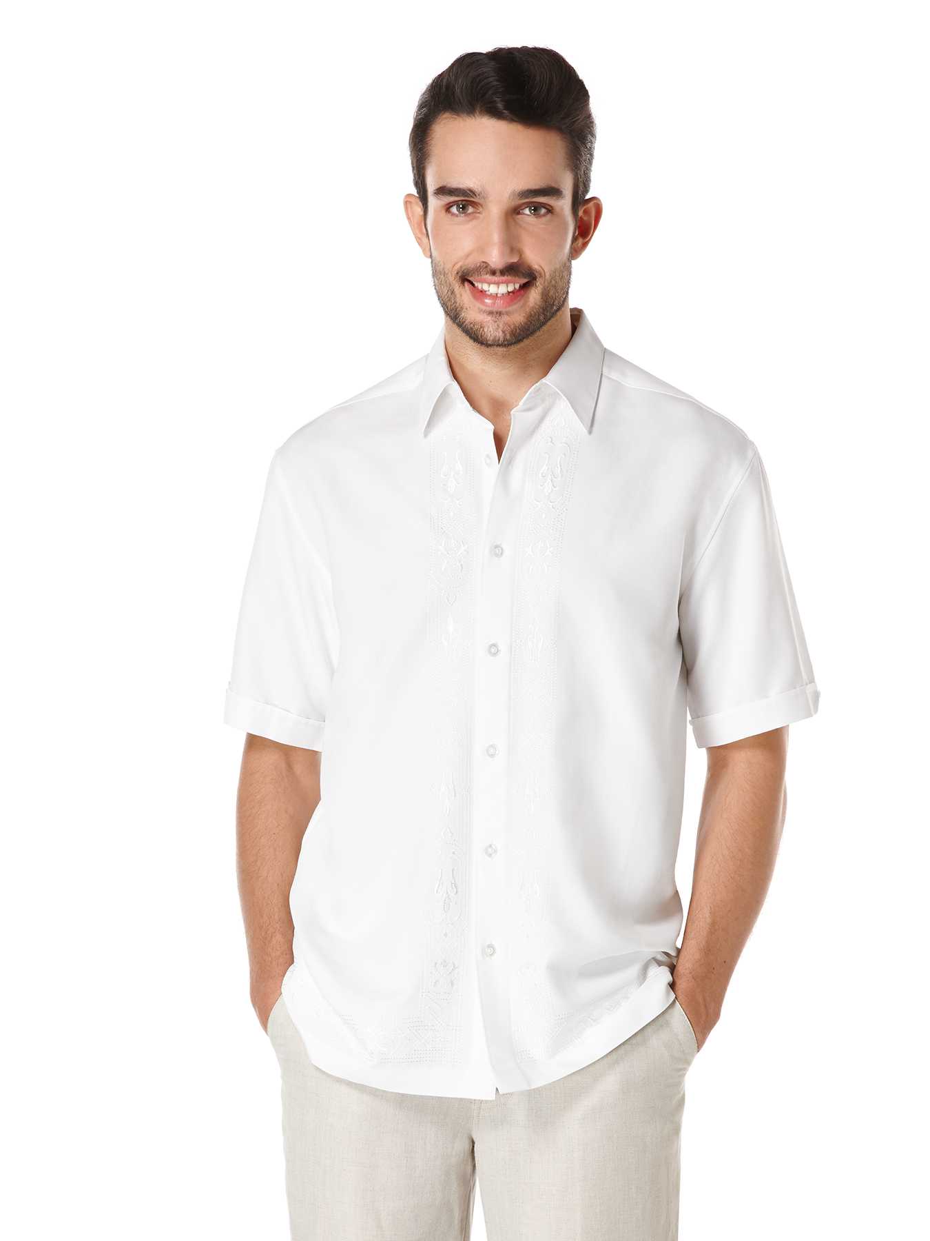 Cubavera Short Sleeve Grid 